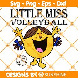 little miss volleyball svg, little miss svg, volleyball svg, little miss sports svg, file for cricut