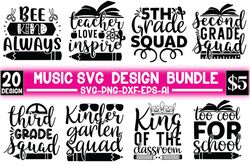 Music Quotes SVG Bundle, Music lover SVG file, Musical Funny Saying, Music SVG cut file for cricut, Silhouette, png, vin