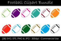 Football SVG Bundle - Football Clipart