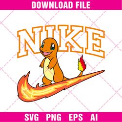 Nike Hitokage Svg, Hitokage Svg, Pokemon Svg, Pokemon Nike Logo Svg, Nike Logo Fashion Svg, Nike Logo Svg - Digital File