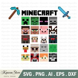 Minecraft Logo SVG, Minecraft PNG, Creeper Face SVG, Origina - Inspire  Uplift