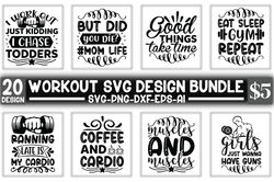 Workout SVG Design Bundle