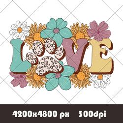 Love PNG, Flower PNG, Love Flower Png, Spring Png, Floral Png, Flower Power Png, Love Sublimation, Instant Download PNG