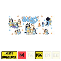 Bluey Family PNG, Bluey Family, Bluey Family svg, Bingo Bluey Dog PNG Files, Bluey Clipart, Bluey png for Shirts, Instan