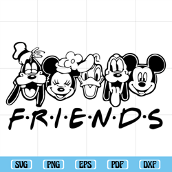 Best Friend Disney Character SVG Files, Disney Svg, Disney Friends SVG