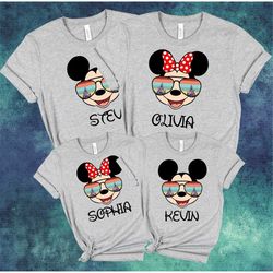 Disney Custom Family Vacation Name Shirt, Disney Crew Family Sweatshirt, Disney Family Matching Tee, Personalized Disney