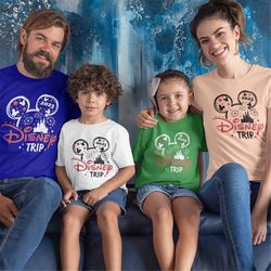 Disney Trip 2023 Family Shirt and Sweatshirt, Disneyland Trip Shirt, Disneyworld Family Matching Tee, Disneyland Sweatsh