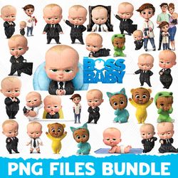 Boss Baby Afro Clipart, Boss Baby Afro PNG, Boss Baby Afro Birthday, Boss Baby Afro Digital Paper, Boss Baby Afro
