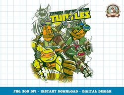 Teenage Mutant Ninja Turtles Action Happy Characters png, digital download,clipart, PNG, Instant Download, Digital downl
