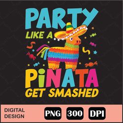 Party Like A Pinata Get Smashed Funny Png Digital File Download