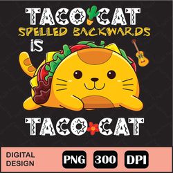 Rd Cute Cat, Tacocat Png Digital File Download