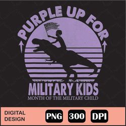 Purple Up For Military Kids Month Milita Png Digital File Download