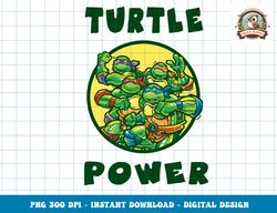 Teenage Mutant Ninja Turtles Group Shot Turtle Power Text png, digital download,clipart, PNG, Instant Download, Digital