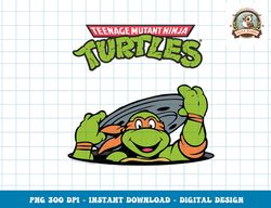 Teenage Mutant Ninja Turtles Michelangelo Sewer Peek png, digital download,clipart, PNG, Instant Download, Digital downl