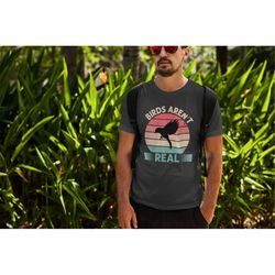 Birds Are Not Real Color Design Mens T-shirt