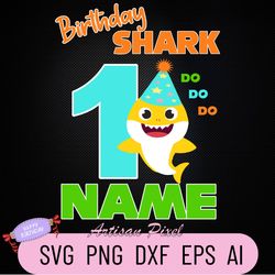 1st Birthday Shark Svg, Shark Birthday Svg, Shark Doo Doo Svg, Shark Kids Svg, First Birthday Svg, Birthday Boy, Girl Sv