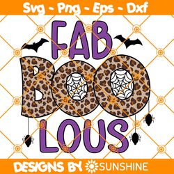Fab Boo Lous Svg, Spooky Halloween SVG, Fabulous Leopard SVG, Halloween SVG, File For Cricut
