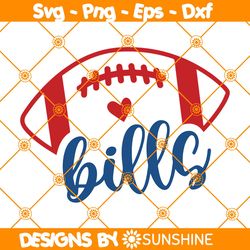 Bills Football Svg, Go Bills Svg, Buffalo Biils Svg, Bills SVG, Football Mom Svg, File For Cricut