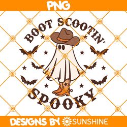 Boot Scootin Spooky Sublimation PNG, Boot Scoot Spooky png, Western Ghost png, Retro Halloween Design, Cowboy Ghost png
