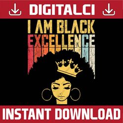 Retro Vintage Black Excellence African Pride History Month Black History, Black Power, Black woman, Since 1865 PNG Subli