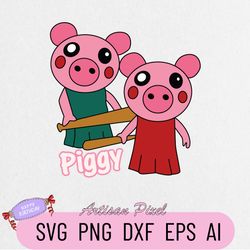 Piggy Roblox Svg PNG Roblox Characters Svg Piggy Devil Svg 