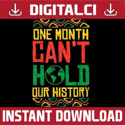 One Month Cant Hold History Kente Black Pride Africa Black History, Black Power, Black woman, Since 1865 PNG Sublimation