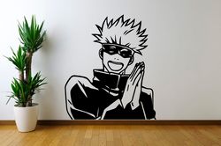 Satoru Gojo Sticker, Jujutsu Kaisen, Anime Character, Wall Sticker Vinyl Decal Mural Art Decor