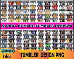 5000 Tumbler Bundle Png, Tumbler Png, Tumbler Template