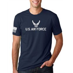 Air Force Front logo with US Flag Shirt