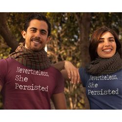 Nevertheless She Persisted Shirt, Mens T-Shirt, Feminist Shirt, Womens Rights Top, Elizabeth Warren, Feminism Shirt, Gir