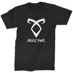 Angelic Power Rune Enkeli Mens T-shirt