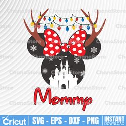 Disney Christmas Family SVG,Christmas Disney Trip Family SVG, Disney Mickey Christmas Hat SVG, Reindeer Antlers