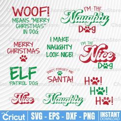 Christmas Dog Bandana Designs - Christmas SVG and Cut Files for Crafters