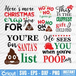 Toilet Paper Christmas Gag Gift - Christmas gag gift svg, Christmas SVG Bundle, SVG dxf eps and png Files for Cutting