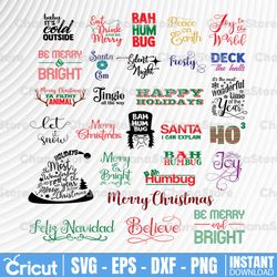 HUGE Christmas SVG Bundle of 29 designs, Christmas svg Files for Cricut, Silhouette, Christmas svg  svg,