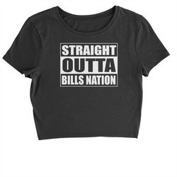 Straight Outta Bills Nation Cropped T-Shirt