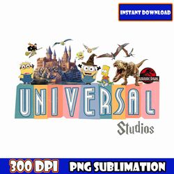 Vintage Universal Studios PNG File | Universal Studios Family Matching | Instant Download | Sublimation File