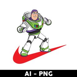 Buzz Lightyear Swoosh Nike Png, Nike Png, Nike Logo Png, Buzz Lightyear Png, Ai Digital File - Digital File