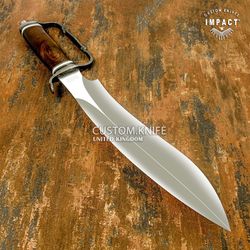 IMPACT CUTLERY RARE CUSTOM D2 ART SASQUATCH BOWIE KNIFE