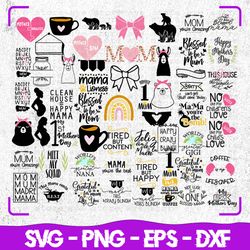 Mother's Day SVG Bundle, Mom Svg, Mum Svg, Cricut, Svg Files, svg, Digital Files Svg, Silhouette, File For Cricut