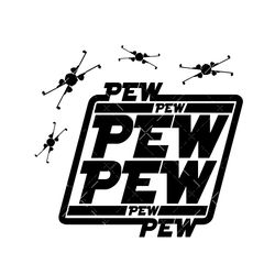 Pew Pew Pew SVG, PNG, PDF,  Star Wars SVG