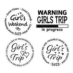 Girls Trip 2023 SVG, PNG, PDF,  Vacation SVG, Girls Weekend 2023 SVG