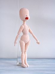 PDF crochet pattern Doll body, Amigurumi female body pattern, Digital crochet pattern doll, Crochet toy tutorial, Dolls