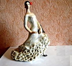 Soviet Porcelain figurine Karmen - Spanish dance - Kiev porcelain factory Vintage statue