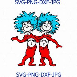 thing 1 thing 2 svg, cat in the hat svg, thing 1 svg, thing 2 svg, thing svg 1 2 hat mom dad teacher png, dxf