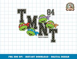 Teenage Mutant Ninja Turtles Plaid 84' TMNT Logo png, digital download,clipart, PNG, Instant Download, Digital download,