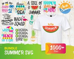 1000 Summer Bundle SVG, Trending Svg, Summer Quotes Svg