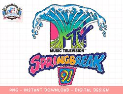 Classic MTV Logo Spring Break 91' Design  png, digital download, instant download,MTV, MTV LOGO, MTV PNG