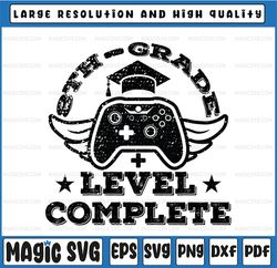 Eighth Grade Level Complete PNG 8th grade png Graduation video game png, Last day of school,Digital Download