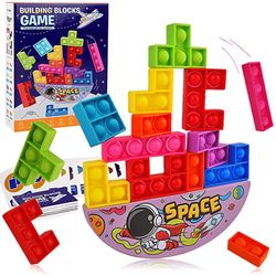 Puzzle Pop It Building Block Fidget Kids Board Game - Set of 1